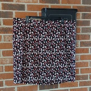 Lane Bryant Printed Ponte Ditsy Floral Pencil Skirt Size 26